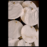 Люстра трехъярусная с подвесками из округлых элементов Cryptocrystalline Stone варинант исполнения - 3 | Loft Concept в Воронеже