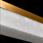 Подвесной светильник линейный из натурального камня Perfection of Geometry варинант исполнения - 6 | Loft Concept в Воронеже