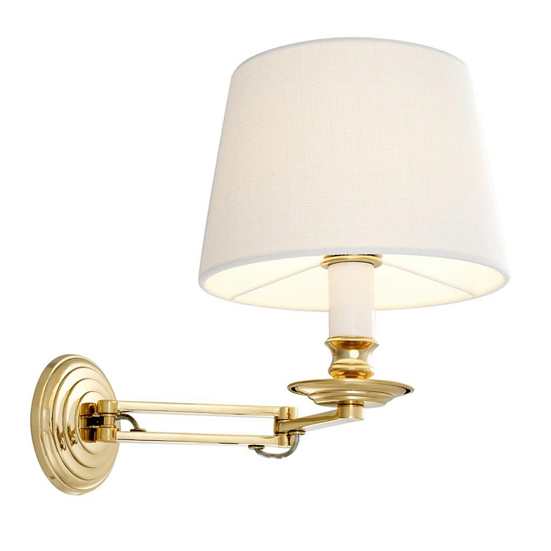 Бра Wall Lamp Eclips Gold Золотой Белый Бра Wall Lamp Eclips Gold Золотой Белый в Воронеже | Loft Concept
