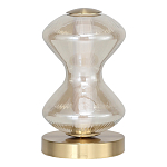 Настольная лампа светодиодная с волнообразным стеклянным плафоном Amphora of Light варинант исполнения - 2 | Loft Concept в Воронеже