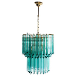 Дизайнерская люстра Blue Lagoon glass бирюзовое стекло  варинант исполнения - 2 | Loft Concept в Воронеже