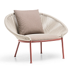 Дизайнерское уличное кресло с веревочной спинкой PETALO Armchair варинант исполнения - 2 | Loft Concept в Воронеже