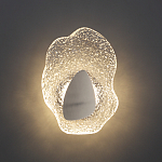 Бра с рельефным волнообразным стеклянным плафоном и вставкой из мрамора Liquid Stone варинант исполнения - 9 | Loft Concept в Воронеже