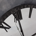 Часы настенные зеркальные с чёрным металлическим циферблатом Mirror Tower Clock варинант исполнения - 2 | Loft Concept в Воронеже