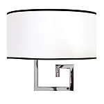 Бра с белым овальным абажуром с черной окантовкой Natural Concepts варинант исполнения - 1 | Loft Concept в Воронеже