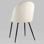 Мягкий стул в бежевом велюре Miruna Chair варинант исполнения - 5 | Loft Concept в Воронеже