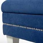 Мягкая банкетка с зоной для хранения Casket Blue варинант исполнения - 3 | Loft Concept в Воронеже