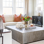 Тумба черная из дерева двухдверная Geometric Double Door Nightstand варинант исполнения - 6 | Loft Concept в Воронеже