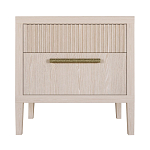 Прикроватная Тумбочка Primo с двумя ящиками Светлый дуб варинант исполнения - 7 | Loft Concept в Воронеже