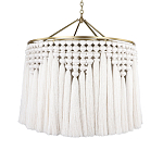 Люстра белая плетеная с кисточками Boho Tassel Chandelier варинант исполнения - 1 | Loft Concept в Воронеже