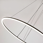Светодиодная люстра Black LED Circle and Ball Lamp варинант исполнения - 5 | Loft Concept в Воронеже