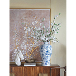 Ваза фарфоровая высокая с синими цветочными мотивами Independence варинант исполнения - 4 | Loft Concept в Воронеже