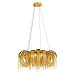 Люстра круглая подвесная с металлическими дугами и длинными цепочками 80 см Atlantis Chain варинант исполнения - 10 | Loft Concept в Воронеже