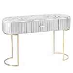 Консоль овальная на золотистых фигруных ножках Wall Console варинант исполнения - 1 | Loft Concept в Воронеже