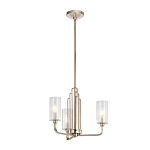  Люстра с прозрачными рифлеными цилиндрическими плафонами Kichler варинант исполнения - 9 | Loft Concept в Воронеже