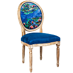 Стул из натурального бука с цветочным принтом Impressionism in Art варинант исполнения - 2 | Loft Concept в Воронеже