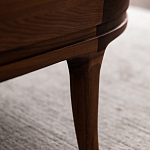 Кофейный стол овальный из дерева с 2-мя ящиками Coffee Walnut Table варинант исполнения - 10 | Loft Concept в Воронеже