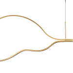 Подвесной светильник волнообразный изогнутый на двух тросах 103 см Spiral Lighting варинант исполнения - 2 | Loft Concept в Воронеже