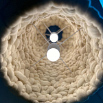 Вязаный подвесной светильник из шерсти Dome Wool Lamp  варинант исполнения - 5 | Loft Concept в Воронеже