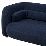 Дизайнерский двухместный диван с мягкими спинкой и подлокотниками синий Madelaine Sofa Blue варинант исполнения - 4 | Loft Concept в Воронеже