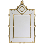 Зеркало прямоугольное Golden Classic Ornament Mirror варинант исполнения - 2 | Loft Concept в Воронеже