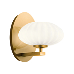  Бра с круглым плафон из матового белого стекла Kichler варинант исполнения - 1 | Loft Concept в Воронеже