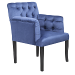 Кресло Addison Chic Armchair deep blue velour варинант исполнения - 1 | Loft Concept в Воронеже