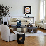 Приставной столик черного цвета AMORPHOUS варинант исполнения - 4 | Loft Concept в Воронеже