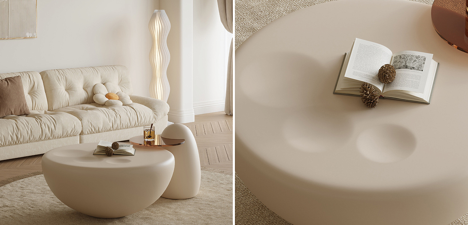 Комплект из 2-х кофейных столов Luis Round Coffee Tables Комплект из 2-х кофейных столов Luis Round Coffee Tables - Loft-Concept в Воронеже