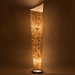 Торшер из перламутра на металлическом каркасе Indonesian Lamps варинант исполнения - 4 | Loft Concept в Воронеже