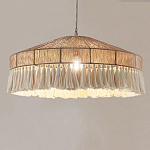 Люстра круглая плетеная с кисточками Dome Sun Glow варинант исполнения - 3 | Loft Concept в Воронеже