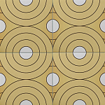 Дизайнерская плитка с узором Диски варинант исполнения - 1 | Loft Concept в Воронеже