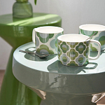 Приставной стол из керамики Manufacto Gray-green варинант исполнения - 7 | Loft Concept в Воронеже