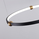 Люстра подвесная светодиодная черный металл Ring Horizontal варинант исполнения - 10 | Loft Concept в Воронеже