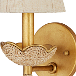 Бра из кованого железа с отделкой плетеной веревкой и сусальным золотом Parisian Style варинант исполнения - 2 | Loft Concept в Воронеже