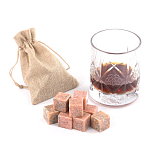 Камни для охлаждения виски из розового мрамора Natural Stone Cube варинант исполнения - 5 | Loft Concept в Воронеже