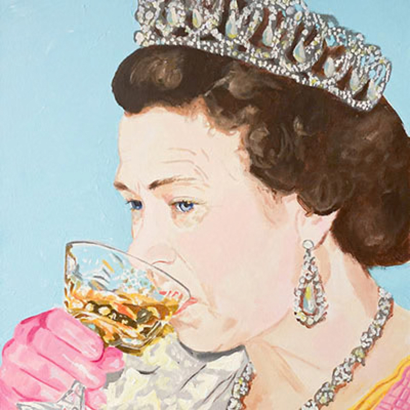 Картина Queen Elizabeth Getting Tanked Мульти Картина Queen Elizabeth Getting Tanked Мульти в Воронеже | Loft Concept
