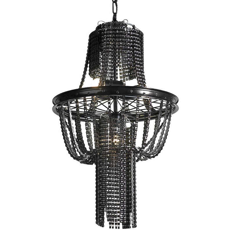 Люстра Chain chandelier Жемчужно-черный Люстра Chain chandelier Жемчужно-черный в Воронеже | Loft Concept