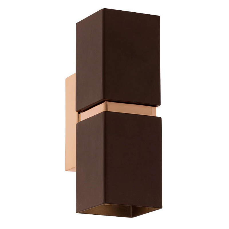 Бра Lestor double square copper Коричневый Медь в Воронеже | Loft Concept 