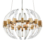 Люстра круглая с прозрачными элементами в форме полумесяца Crystal Crescent варинант исполнения - 2 | Loft Concept в Воронеже