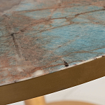 Стол обеденный круглый на золотистом основании Status Model варинант исполнения - 2 | Loft Concept в Воронеже