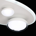 Потолочный светильник овальной формы белого цвета с 4-мя лампами Lunar Pebbles варинант исполнения - 8 | Loft Concept в Воронеже