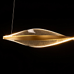 Люстра линейная с изогнутым плафоном Wave Line варинант исполнения - 7 | Loft Concept в Воронеже