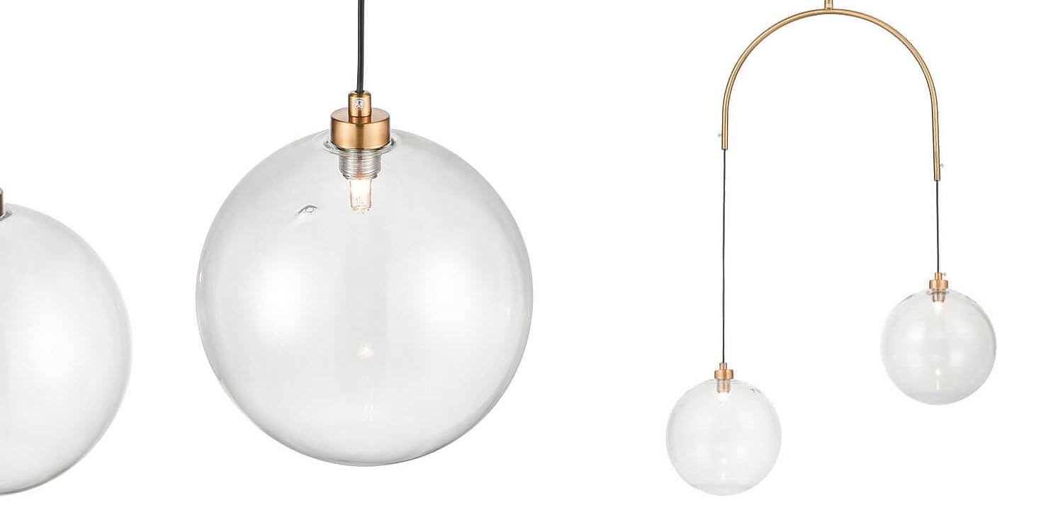 Люстра Two Hanging Ball Chandelier Люстра Two Hanging Ball Chandelier - Loft-Concept в Воронеже