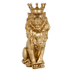 Статуэтка лев с детализированной гривой и изящной короной Lion Crown  варинант исполнения - 1 | Loft Concept в Воронеже