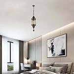 Подвесной светильник с янтарным стеклянным плафоном Amber Queen варинант исполнения - 2 | Loft Concept в Воронеже