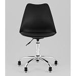 Офисный стул на металлическом основании EGGERY Black пластик варинант исполнения - 5 | Loft Concept в Воронеже