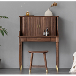 Табурет деревянный на золотистых ножках Moon Walnut Furniture варинант исполнения - 2 | Loft Concept в Воронеже