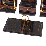 Настольный письменный набор из лемезита и змеевика с декором в виде Орла в подарочной упаковке Successful Leader варинант исполнения - 4 | Loft Concept в Воронеже