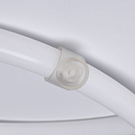 Люстра белого цвета с тремя изогнутыми светодиоидными плафонами Luke Lampco Tracer Lamp варинант исполнения - 6 | Loft Concept в Воронеже